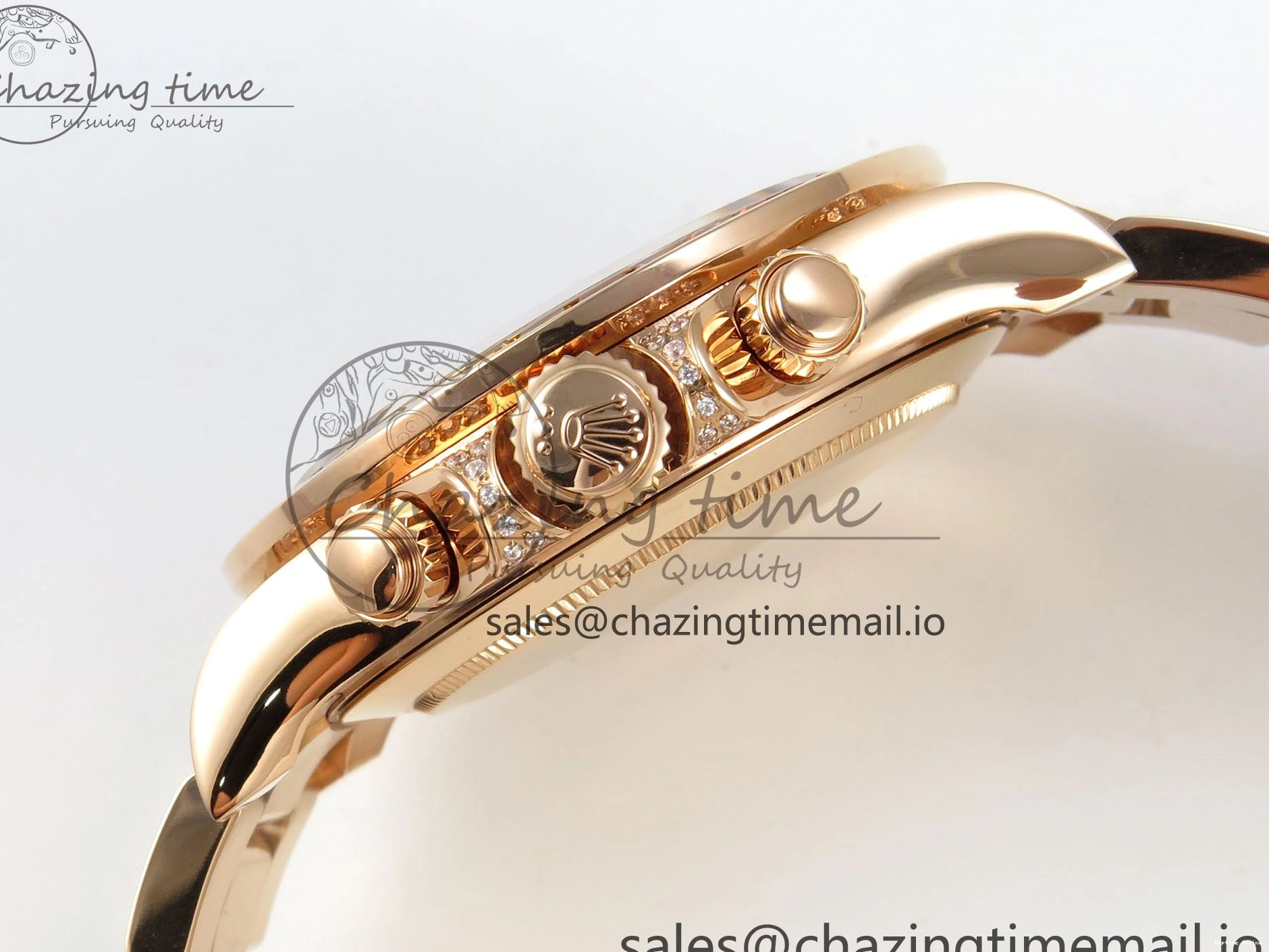 0203 FlexibleFit Daytona 116595 RBOW Rainbow IPKF Best Edition Black RG Dial on RG Bracelet DD 276